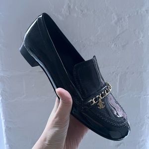 Patent Chanel Loafers with CC